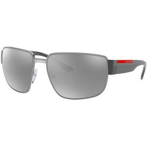 BNIB PRADA LINEA ROSSA Gunmetal/Light Grey Sunglasses
